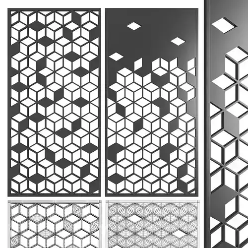 Exterior Decorative Panel CNC model 3D model Exterior Decorative Panel CNC model 3D model