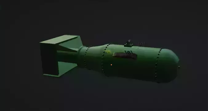 Atomic Bomb Little boy Free low-poly 3D model