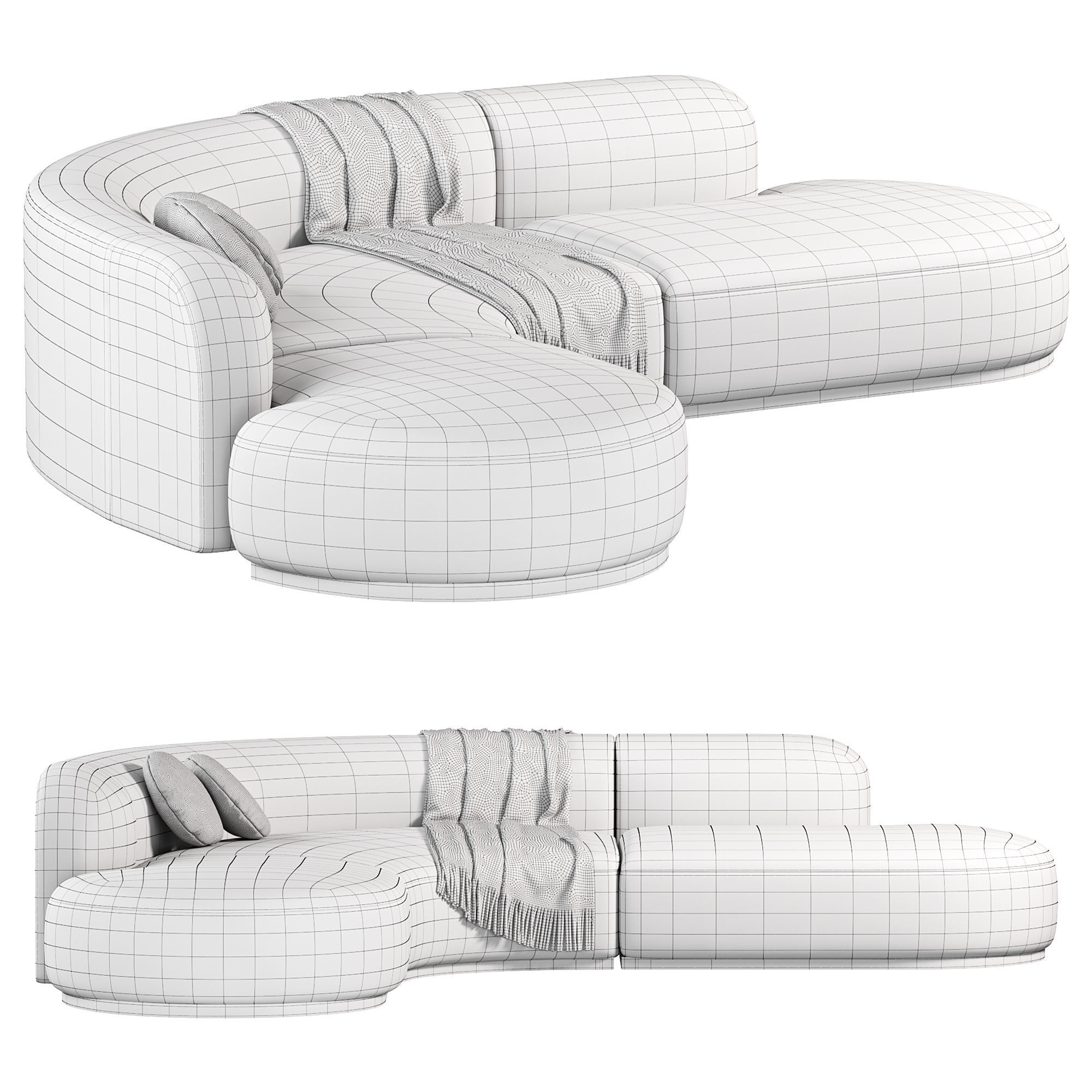 Bjorn Sofa L Low-poly 3D model_3