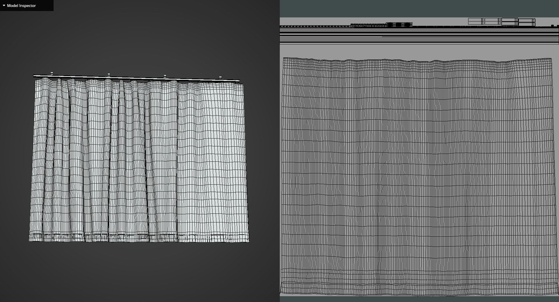 Game Ready Brown Curtain Low-poly 3D model_11