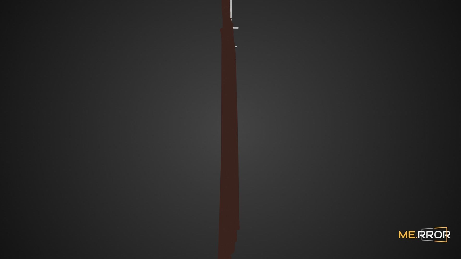 Game Ready Brown Curtain Low-poly 3D model_4