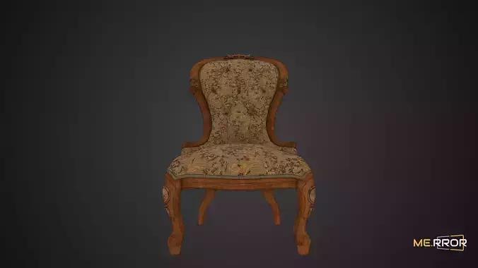 Game Ready Antique Floral Chair