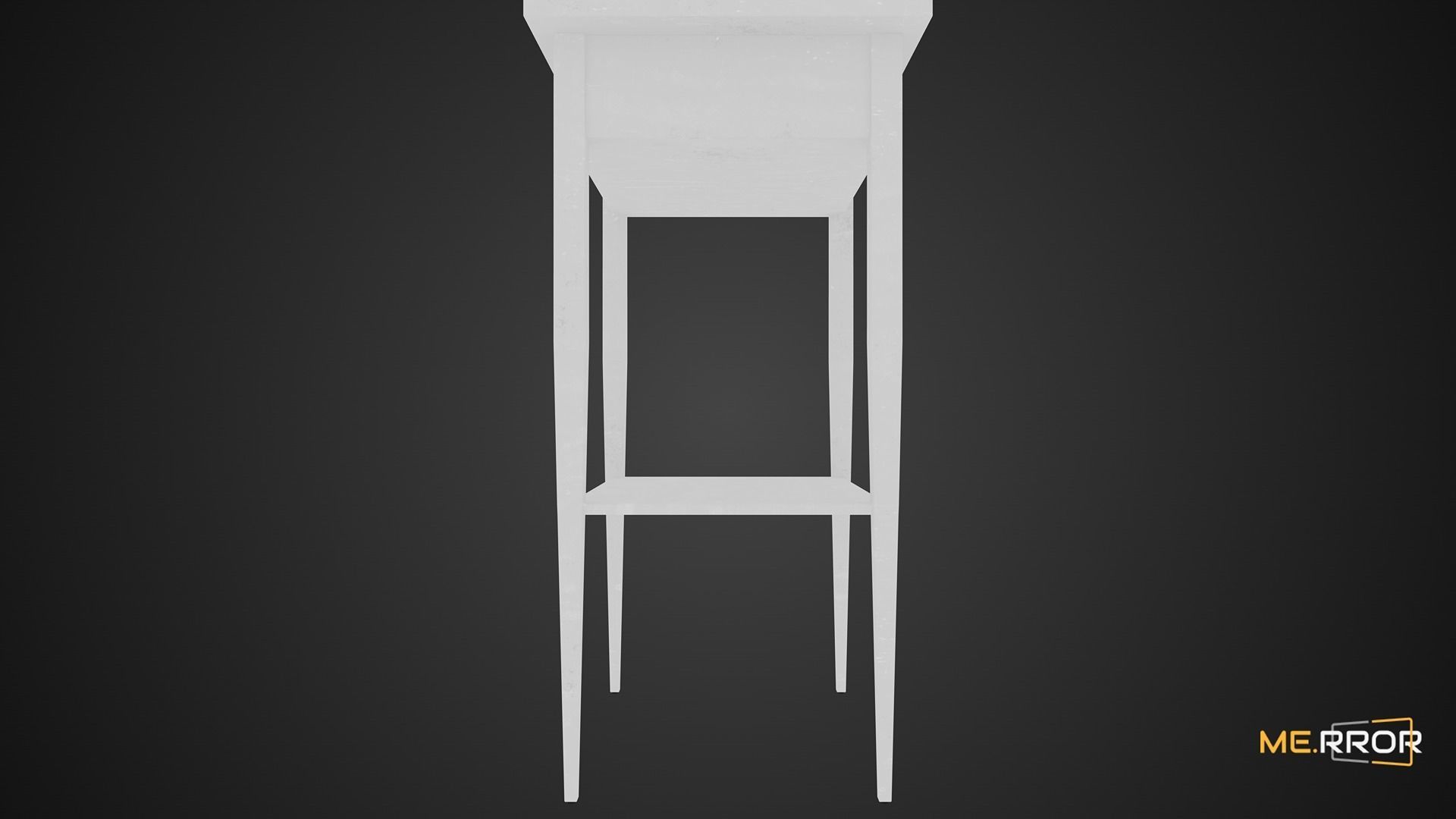 Game Ready White Drawer Low-poly 3D model_6