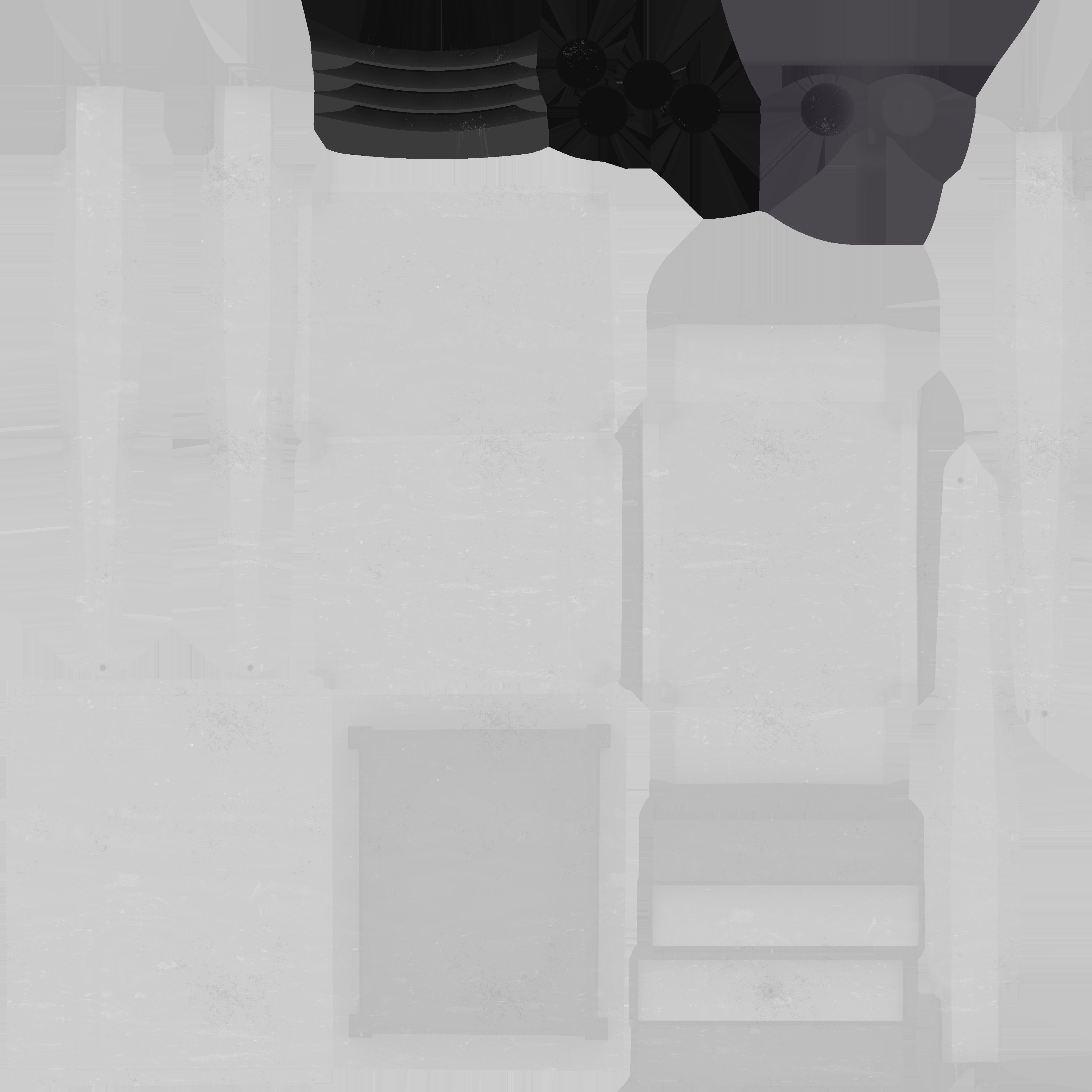 Game Ready White Drawer Low-poly 3D model_13