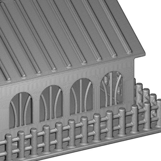 Wooden Holiday Cottage 3D model_6