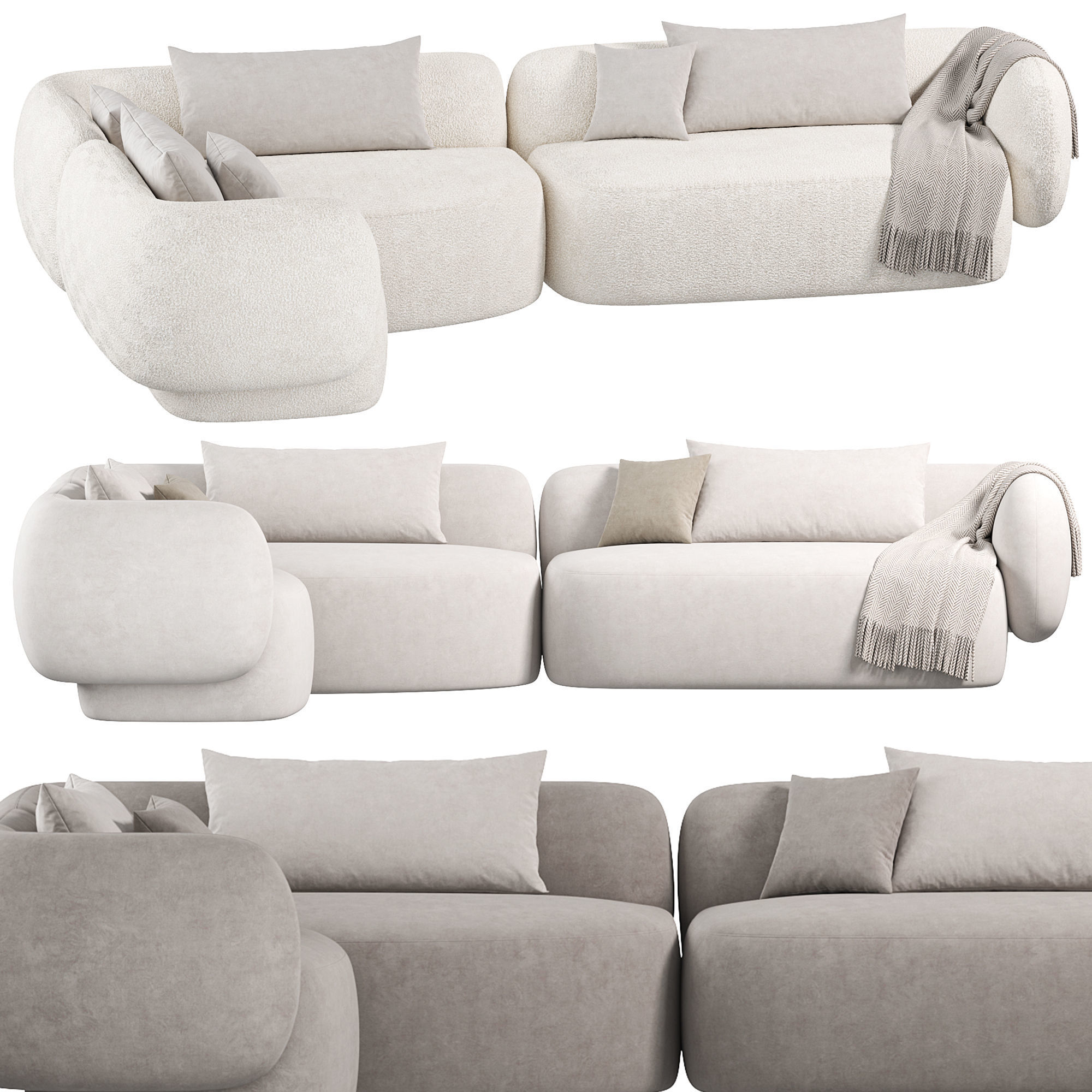 MILD SOFA Low-poly 3D model_2