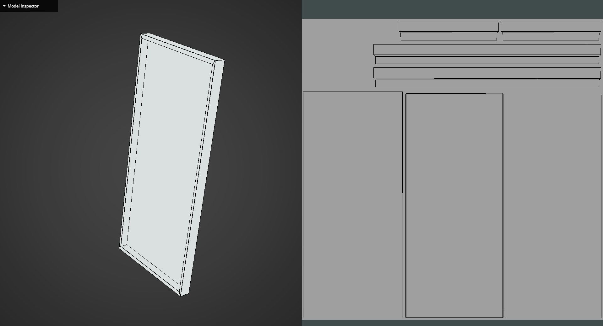 Game Ready White Mirror Low-poly 3D model_12