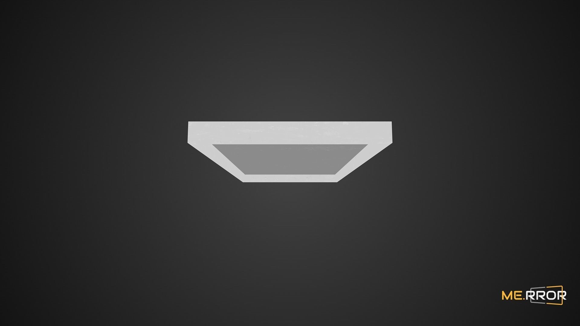 Game Ready White Mirror Low-poly 3D model_9