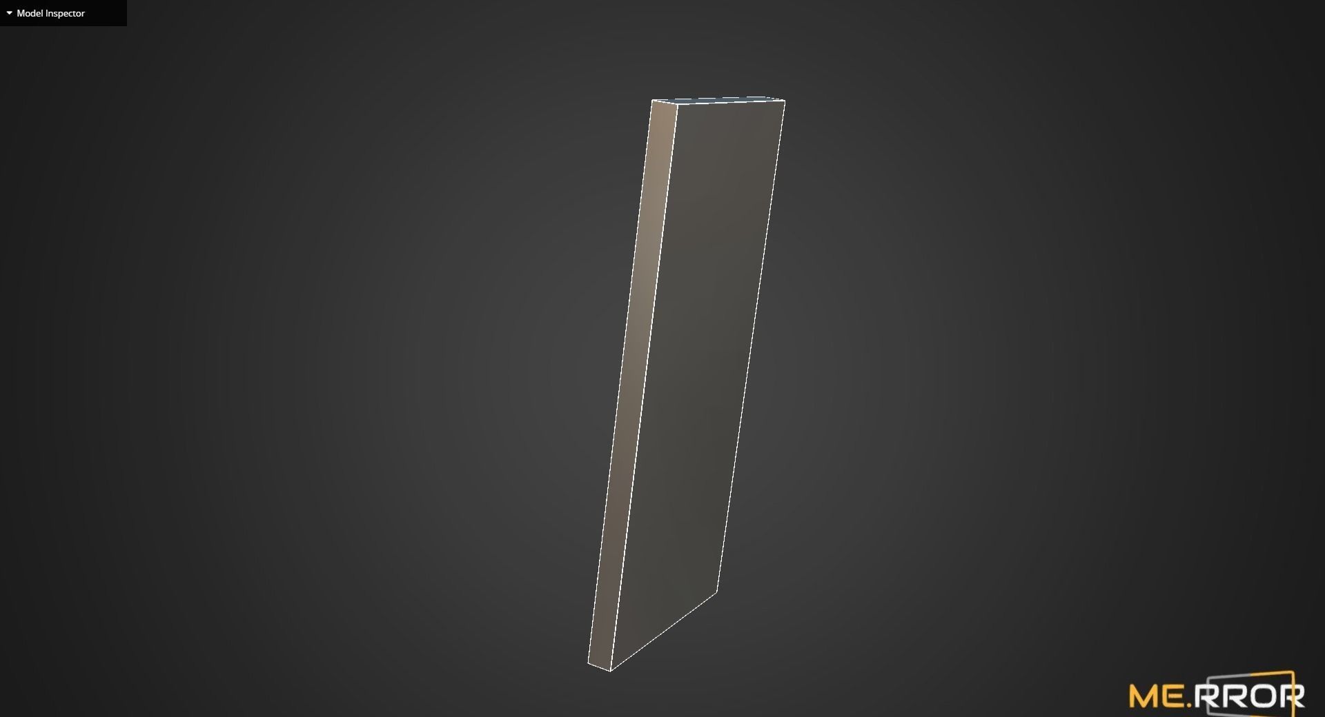 Game Ready White Mirror Low-poly 3D model_11