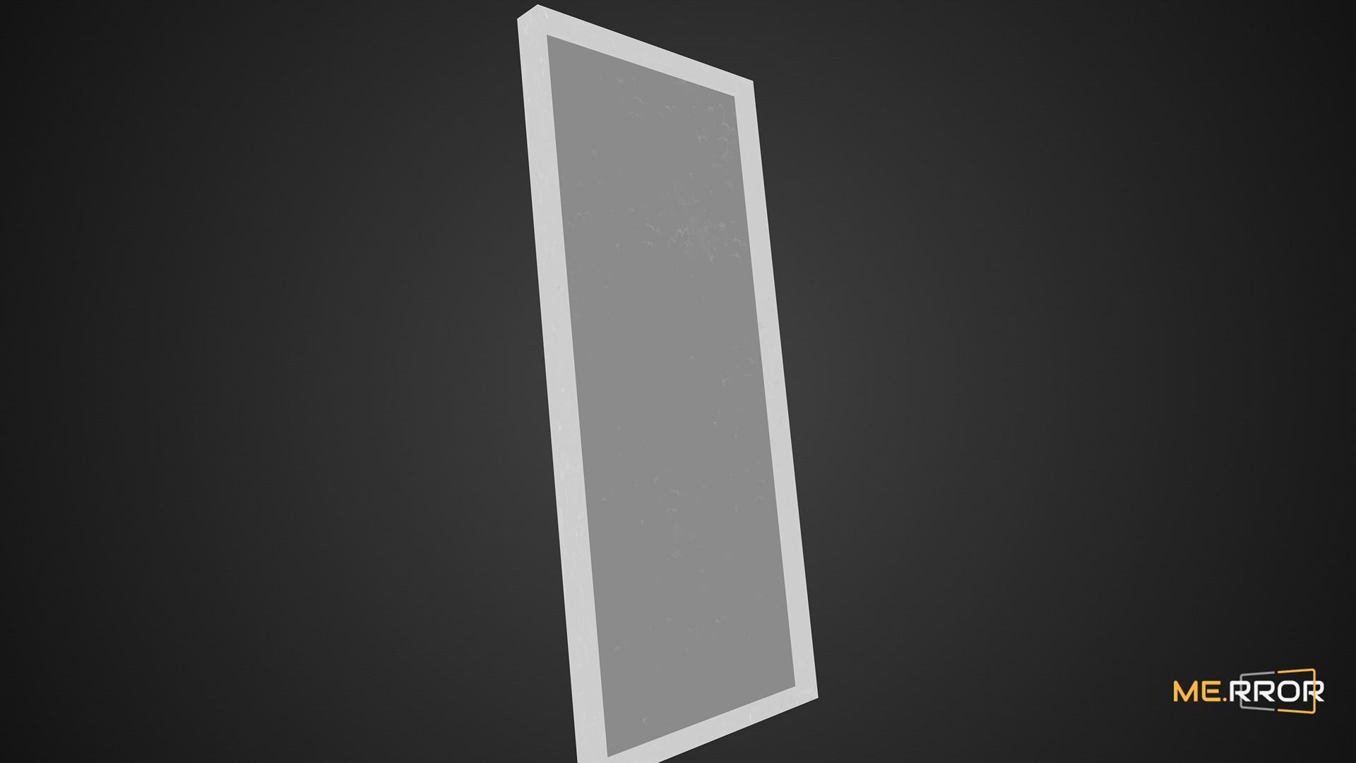Game Ready White Mirror Low-poly 3D model_6