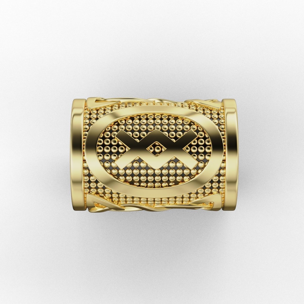 Rune Charm Inguz 3D print model_8