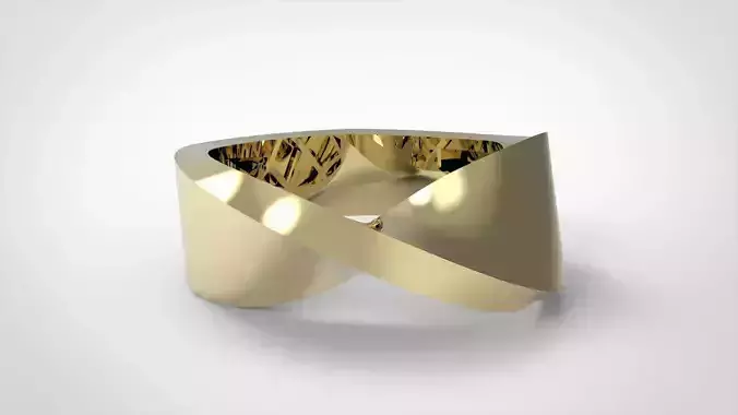 Twist Ring 3D print model