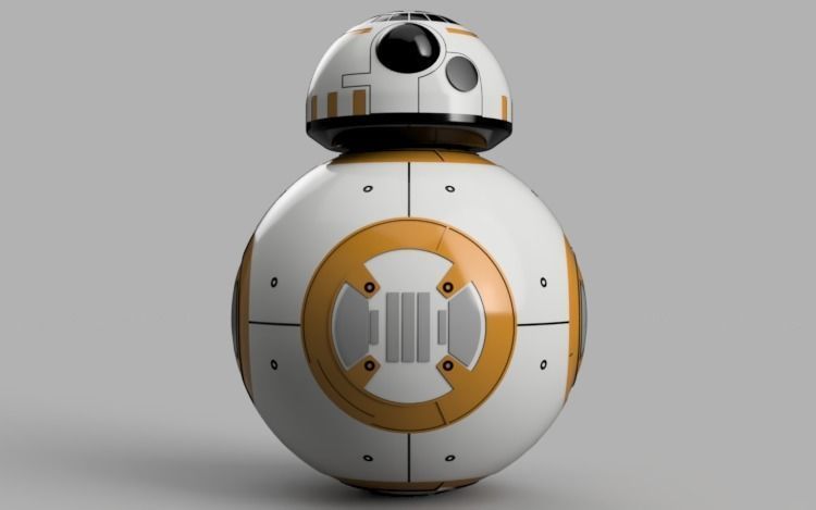 High-Quality BB-8 Astromech Droid 3D Model 3D print model_1