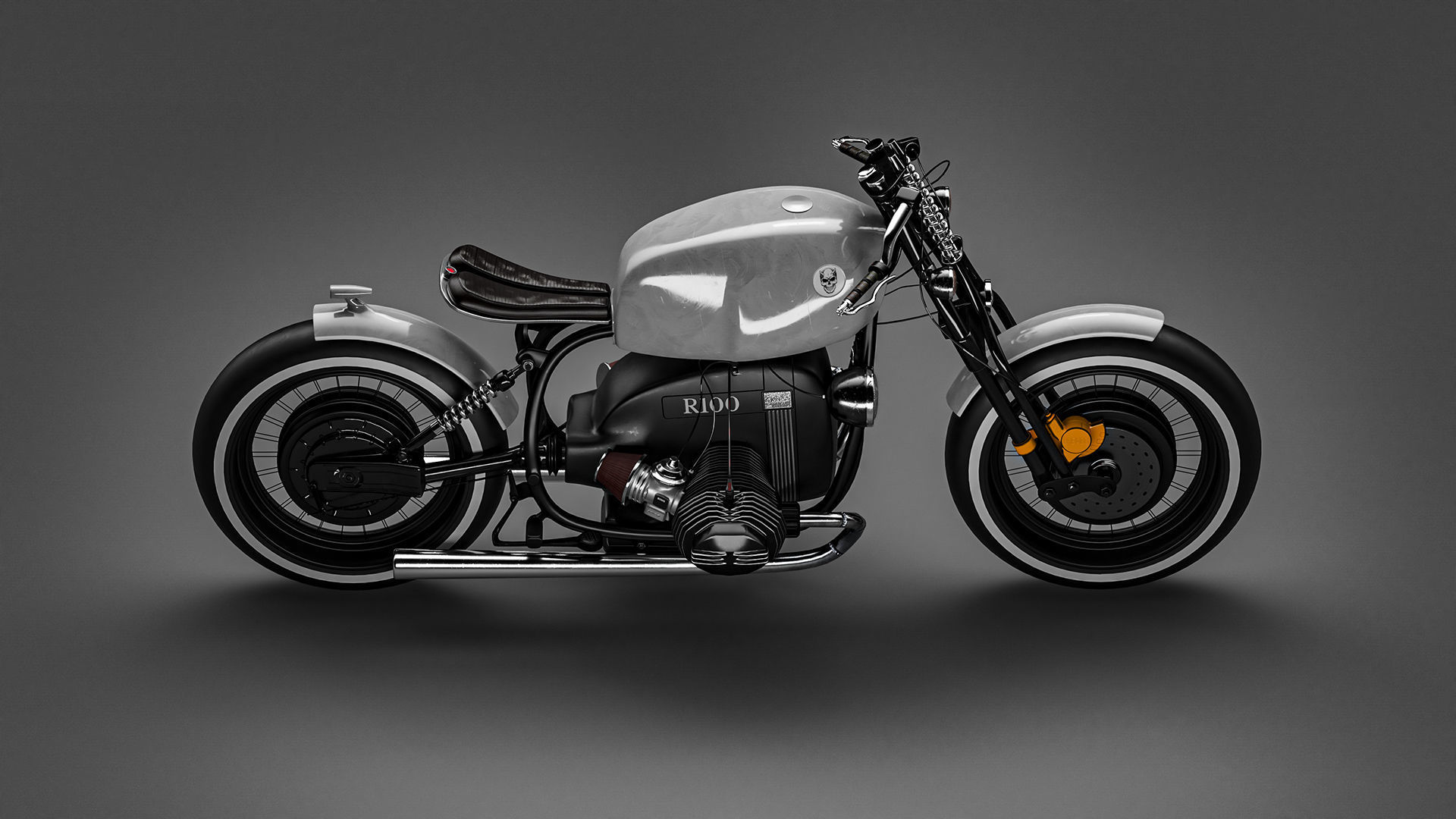 R100 Caferacer 3D model_1