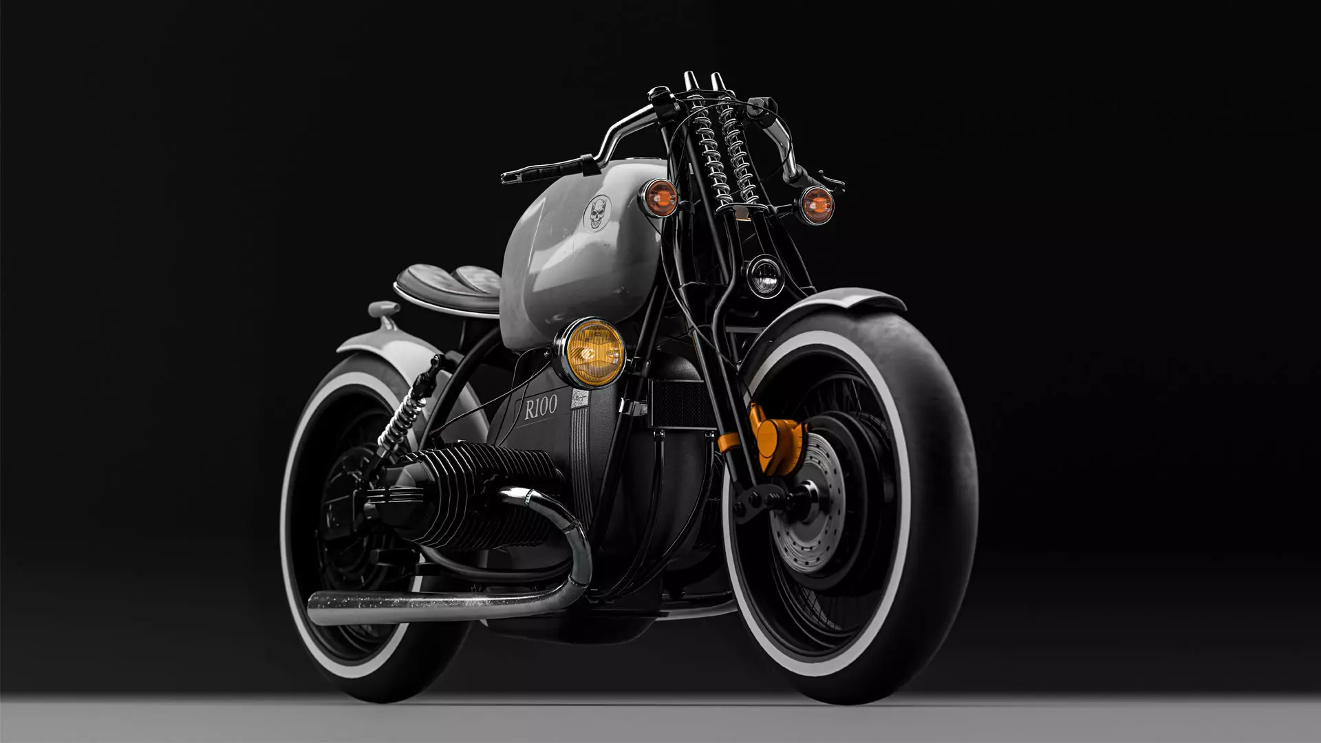 R100 Caferacer 3D model_0