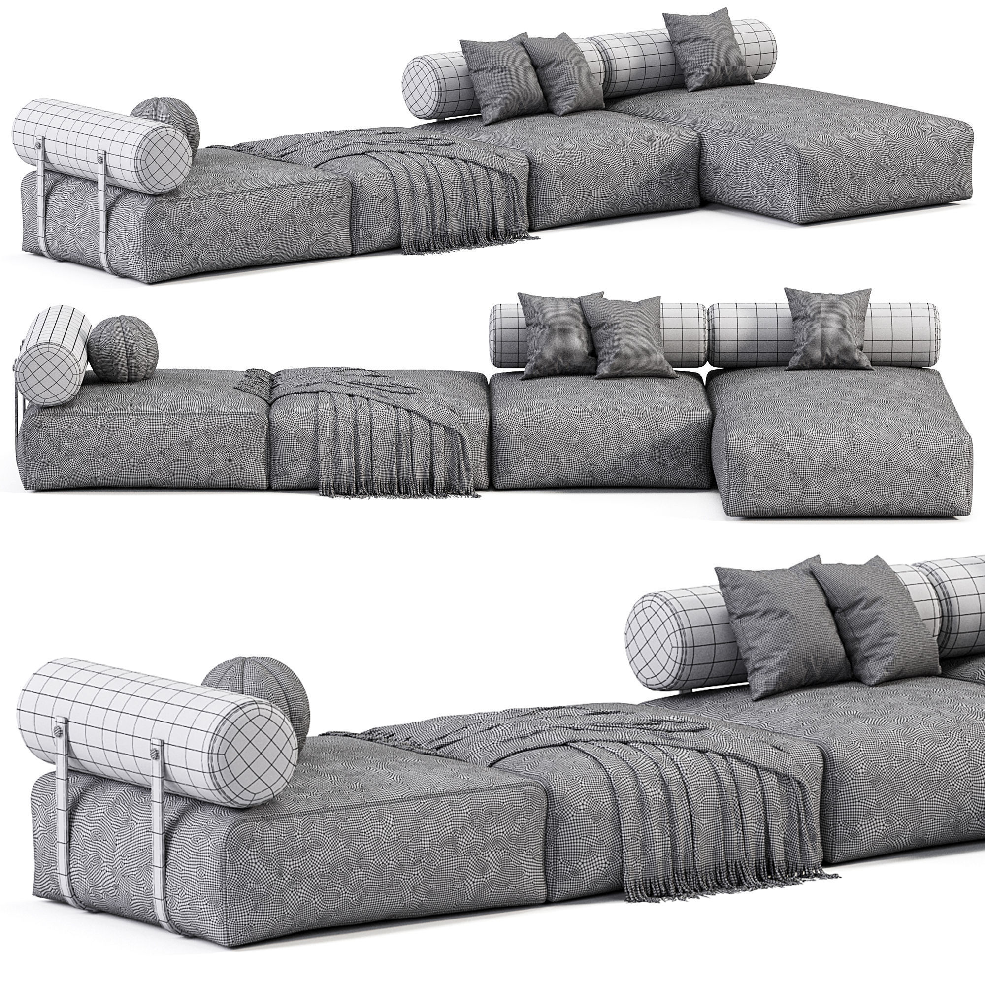 Shinto Corner Sofa 3D model_3