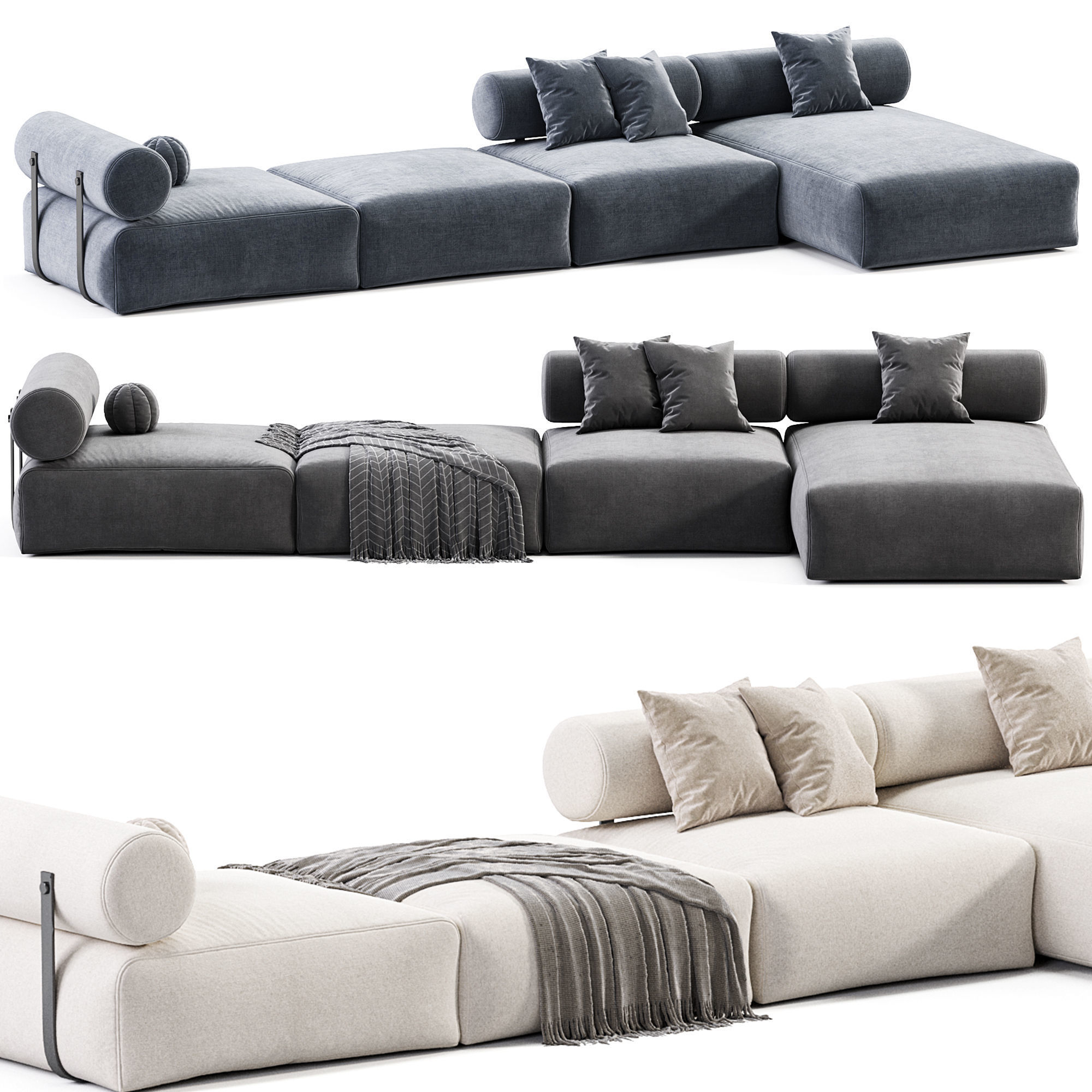 Shinto Corner Sofa 3D model_1