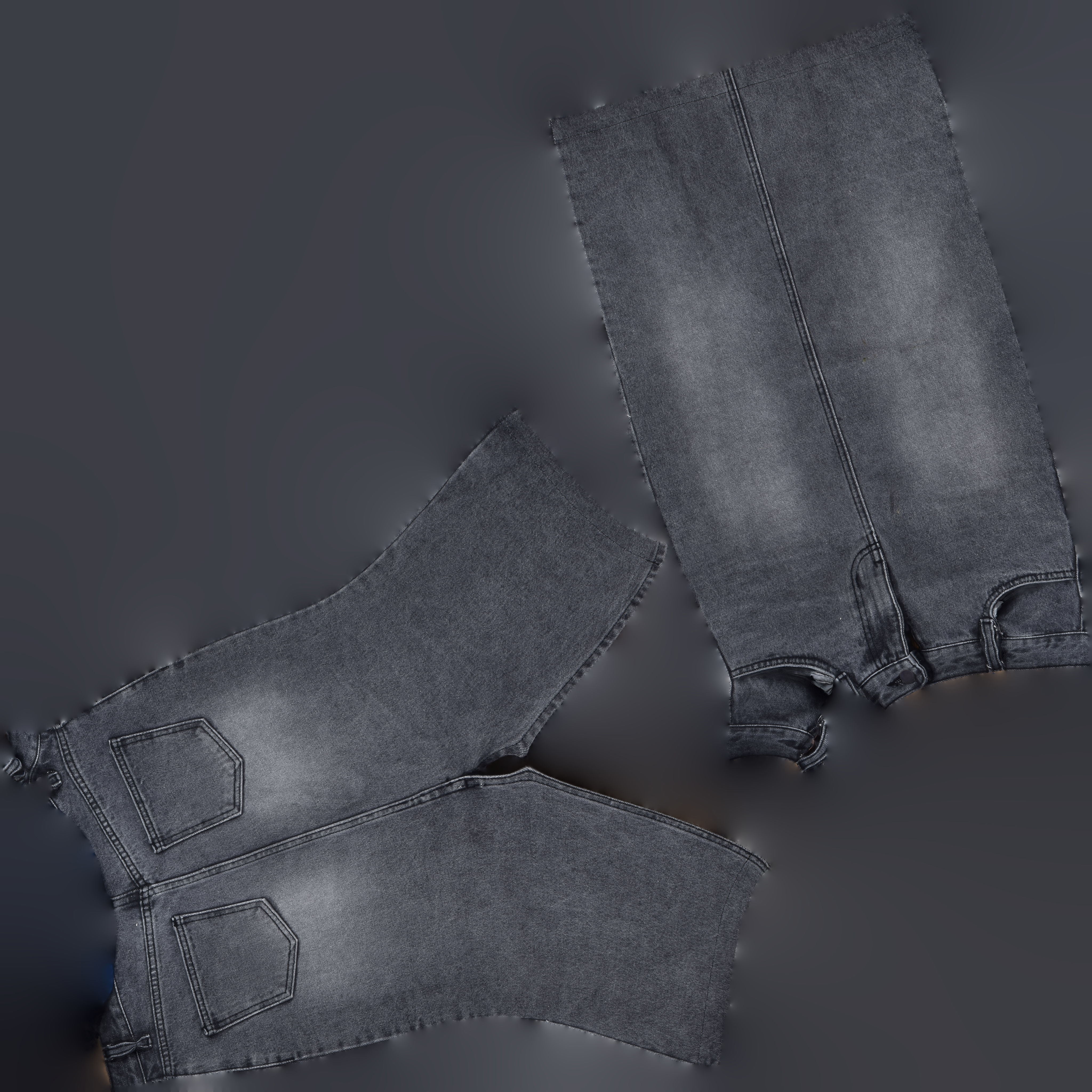 Denim Long Skrit 3D model_14