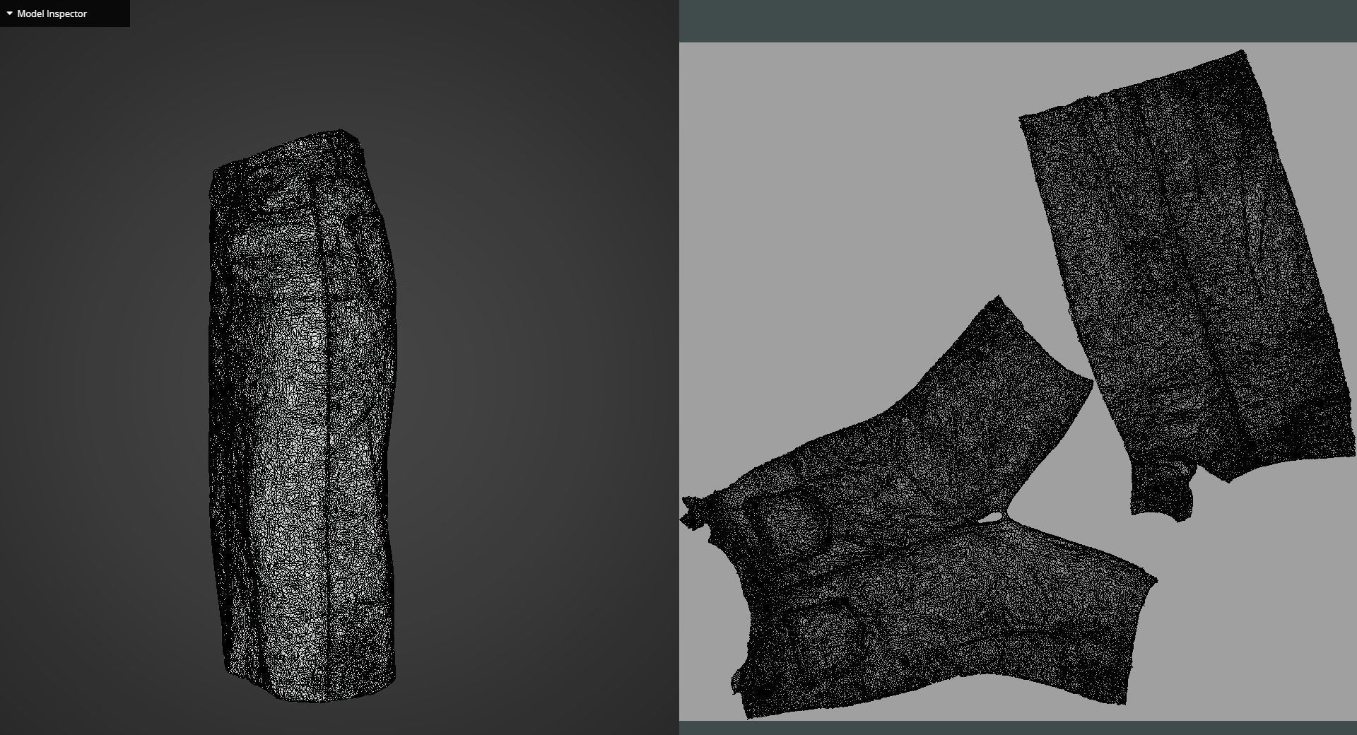 Denim Long Skrit 3D model_12