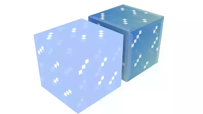 Minecraft Ice Blocks 3D model
