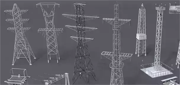 power tower 3D model