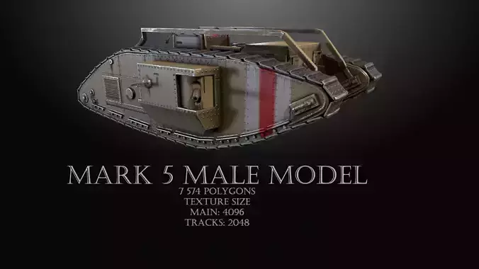 lowpoly mark 5 male model
