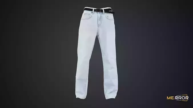 Light Blue Jeans and Belt