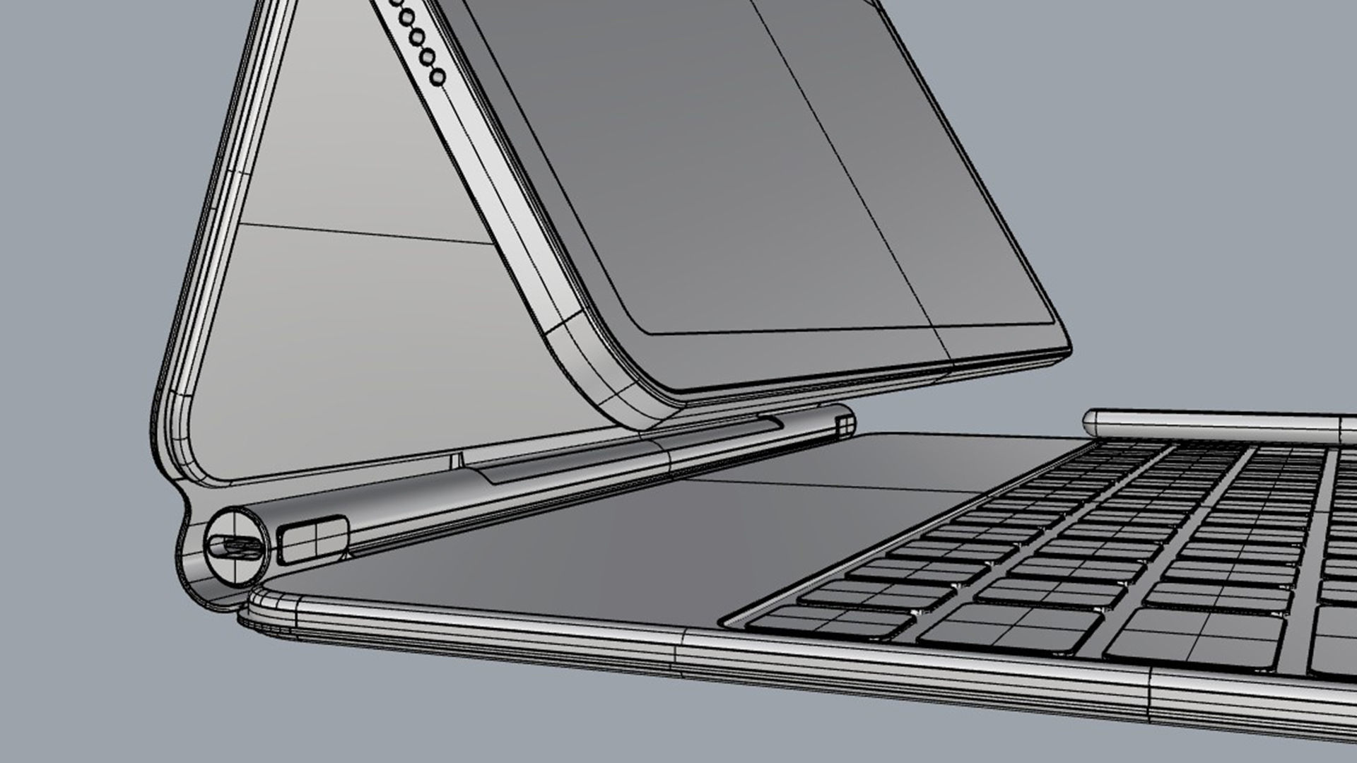 Apple Magic Keyboard for iPad Pro  3D model_10