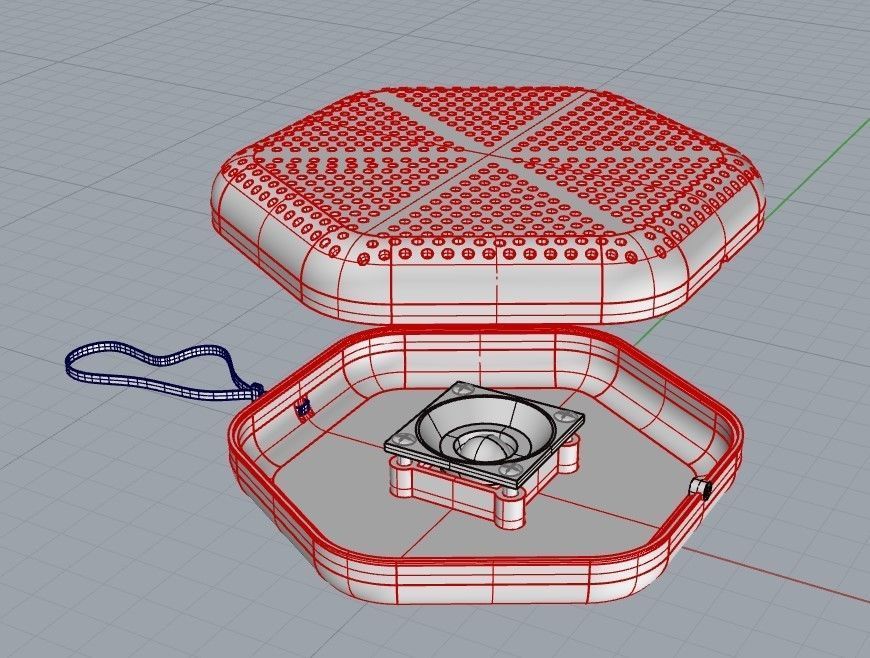 Portable Bluetooth Speaker 3D model_8