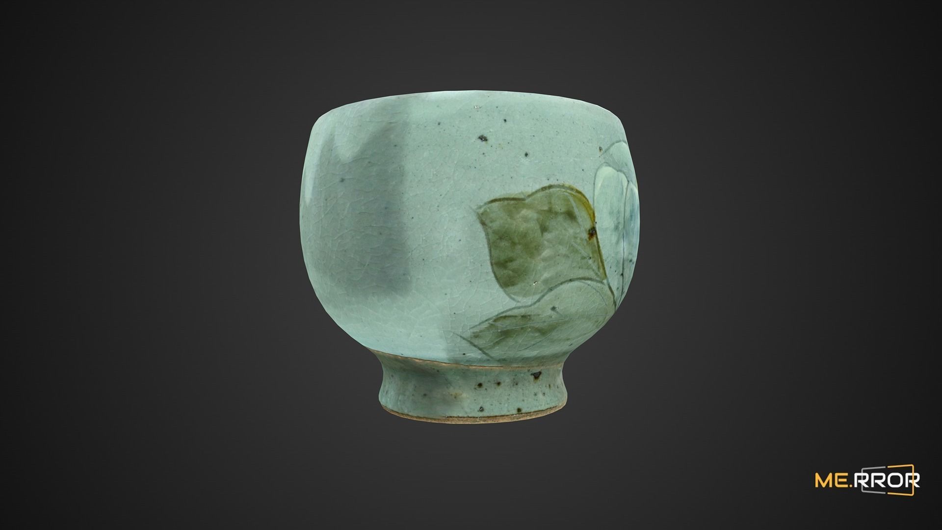 Korean Celadon Cup Low-poly 3D model_4
