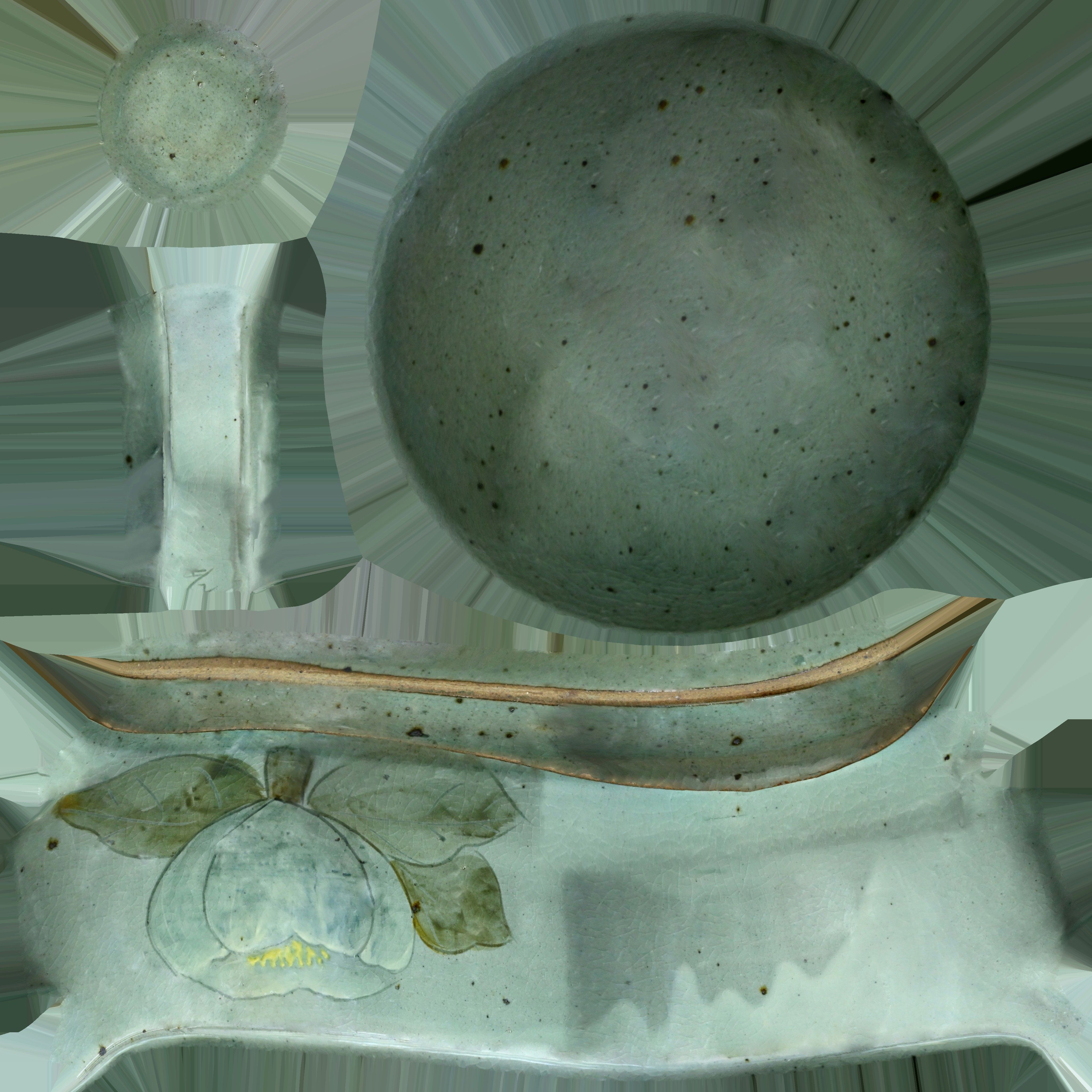 Korean Celadon Cup Low-poly 3D model_16