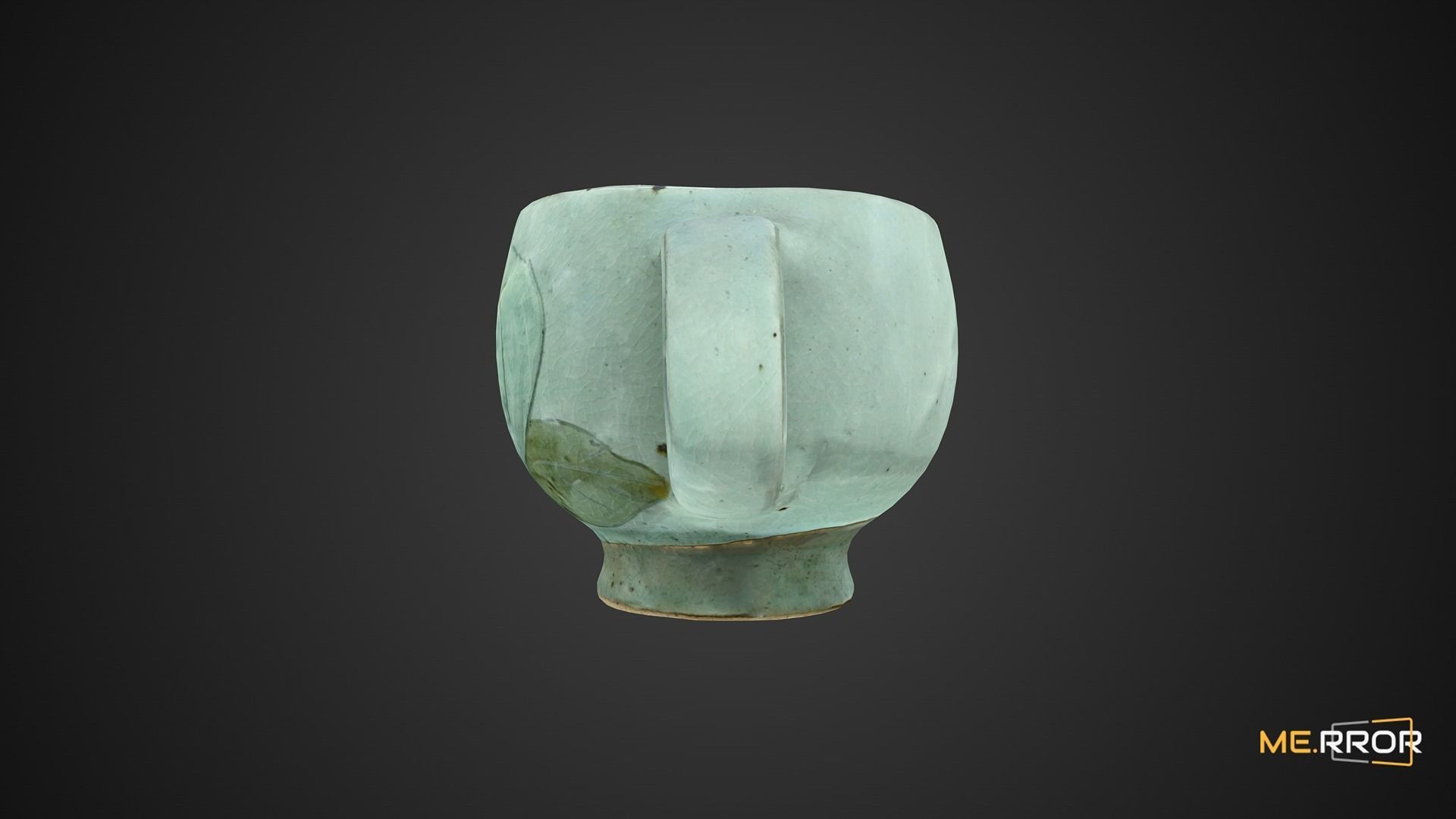 Korean Celadon Cup Low-poly 3D model_8