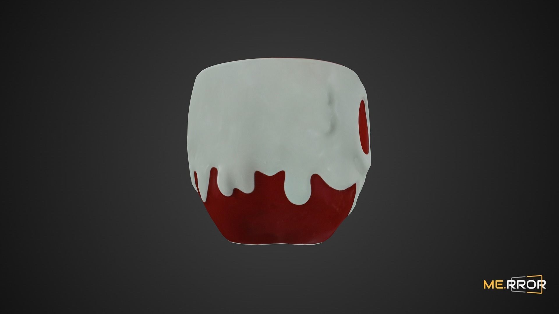Game Ready Poison Apple Mug Cup Low-poly 3D model_4