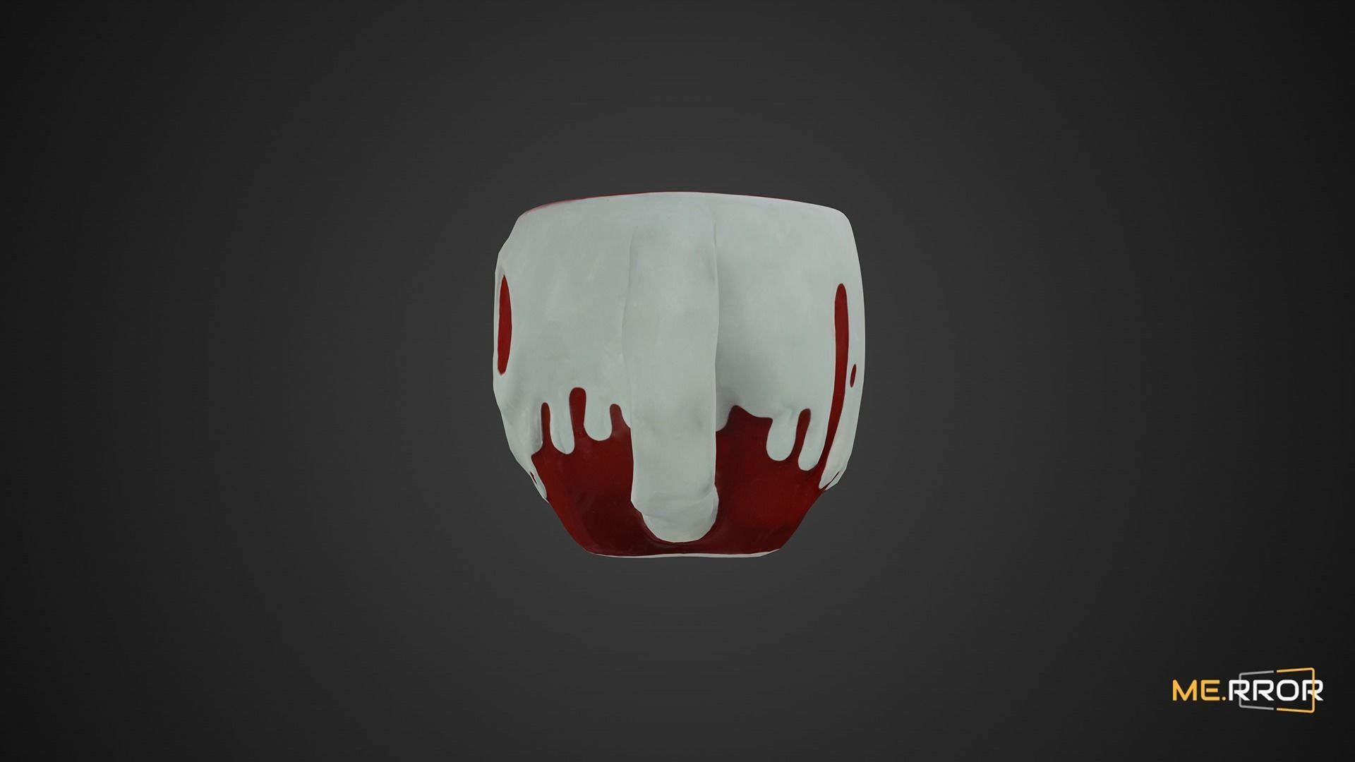Game Ready Poison Apple Mug Cup Low-poly 3D model_8