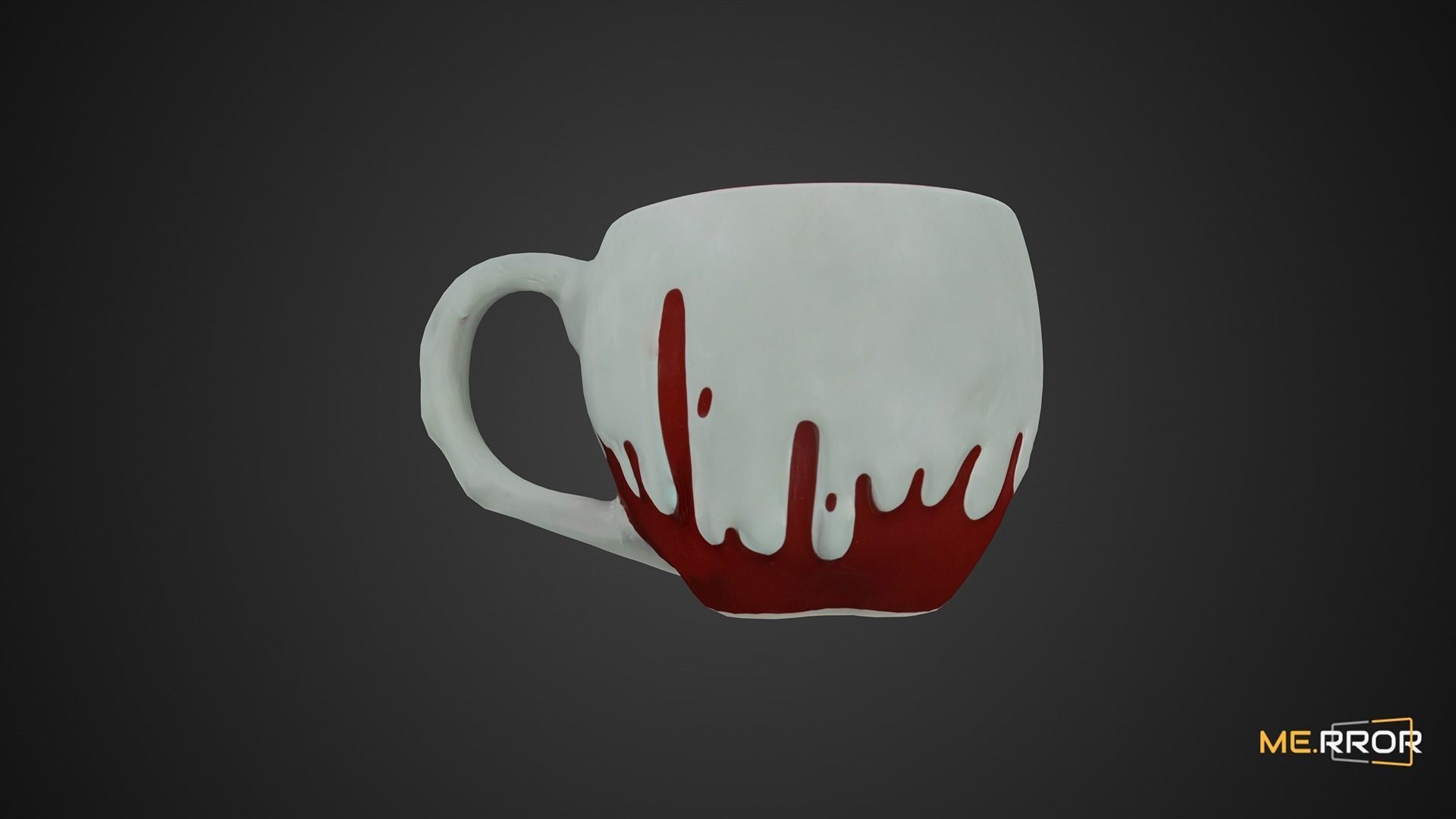 Game Ready Poison Apple Mug Cup Low-poly 3D model_2