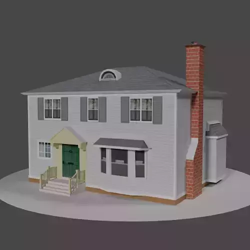 Low poly-Canadian House 