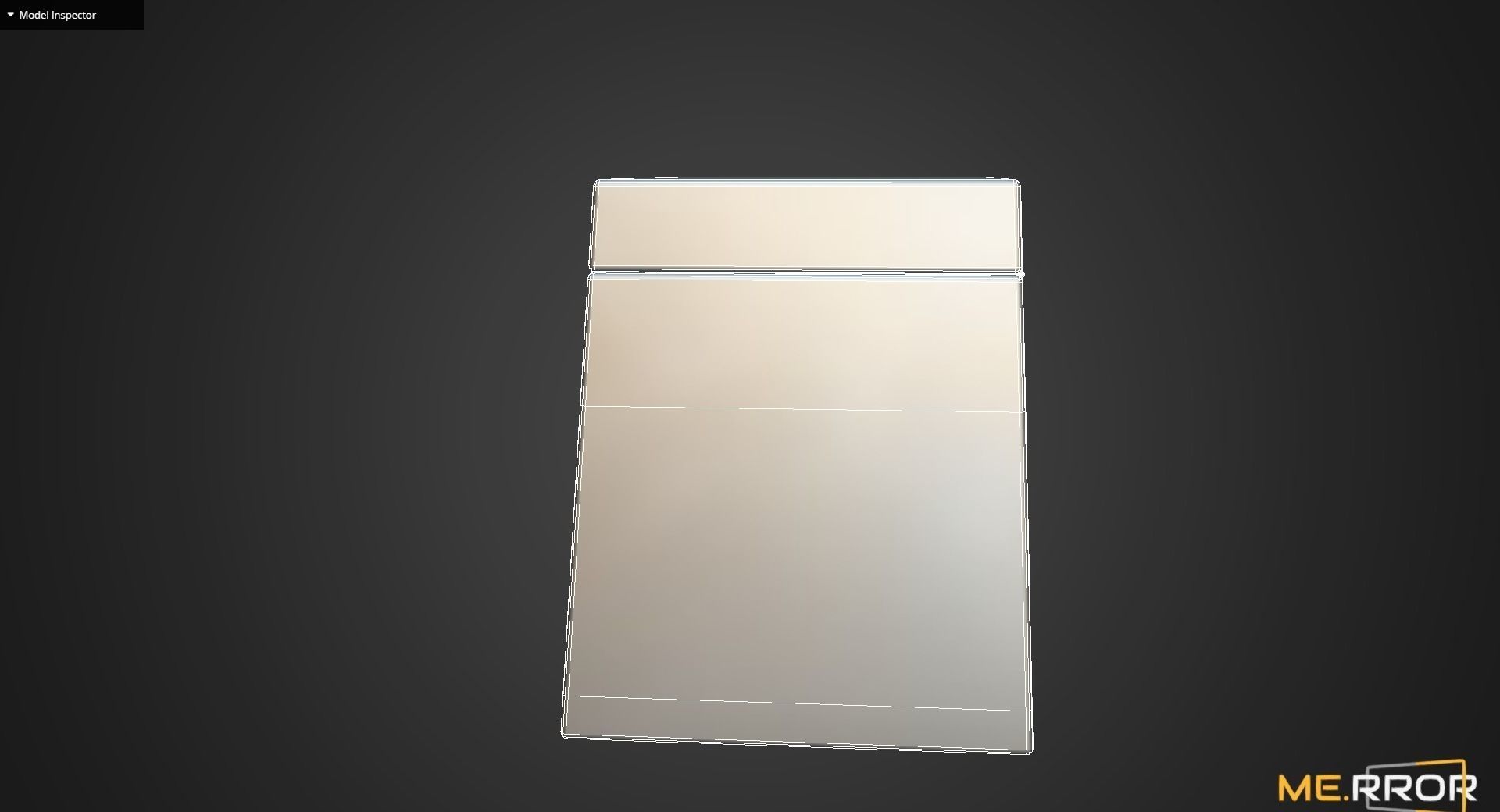 Game Ready Floral Small Drawer Low-poly 3D model_10