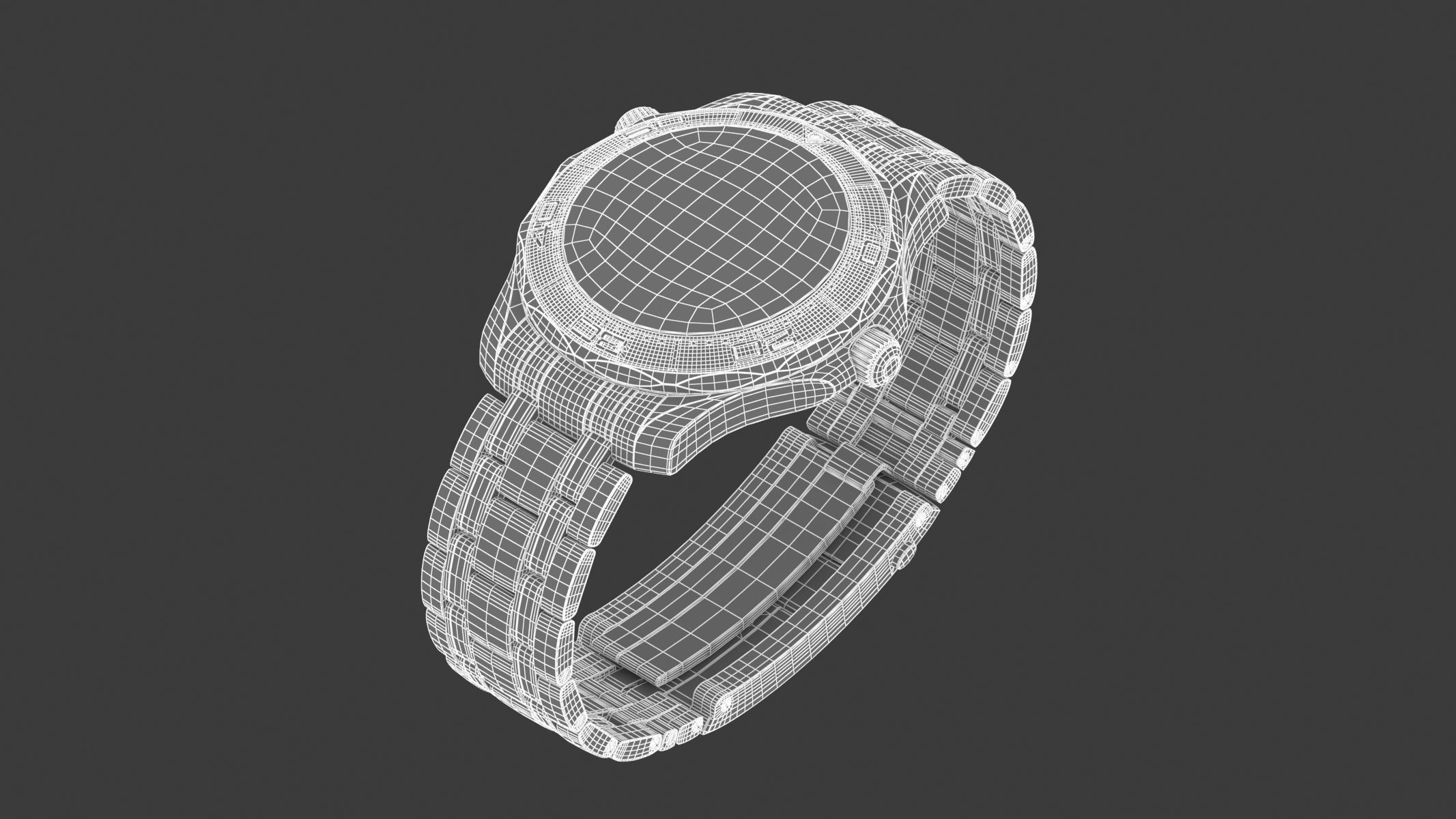  Omega Seamaster Diver on Steel 3D model_11