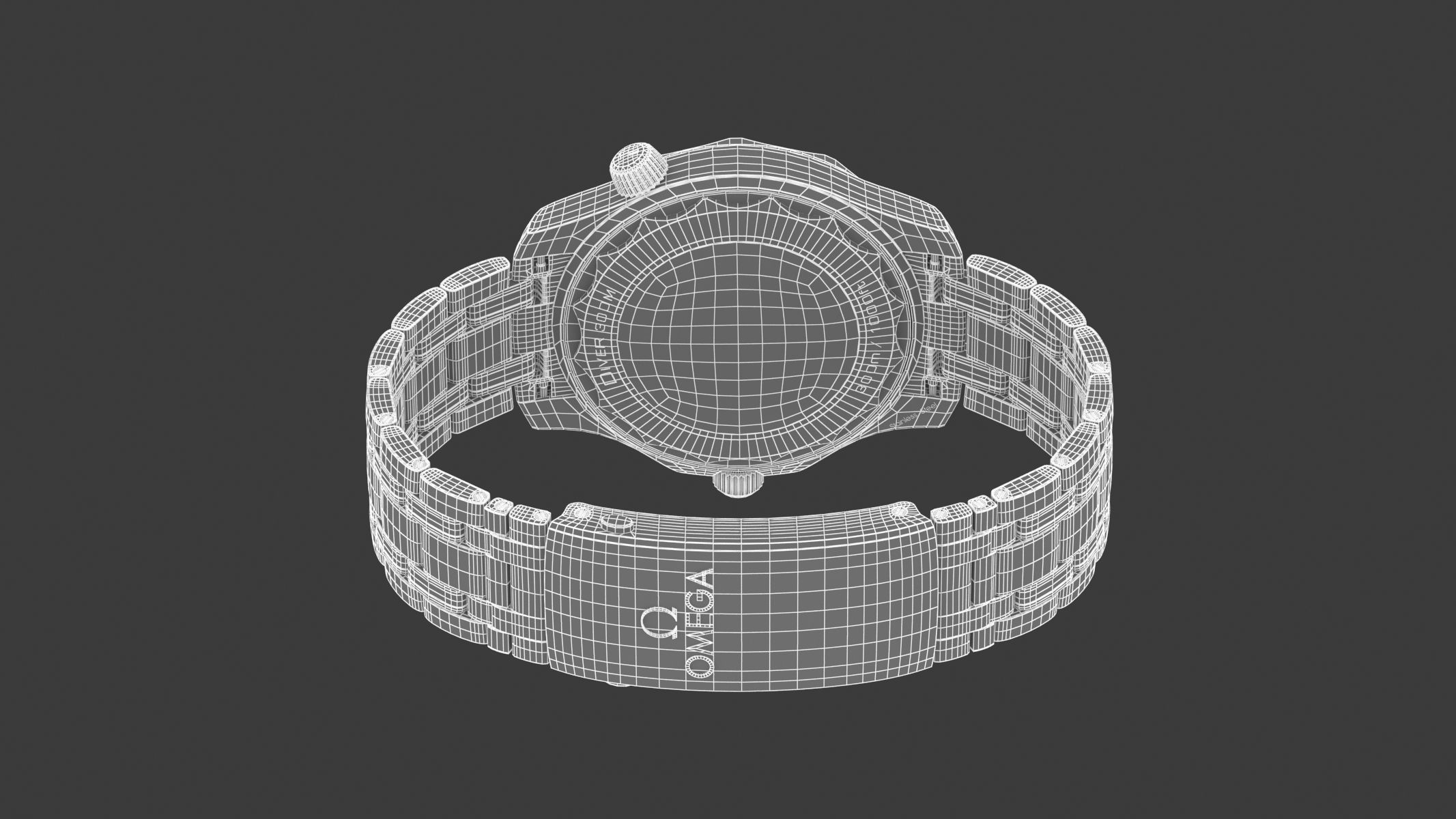  Omega Seamaster Diver on Steel 3D model_18