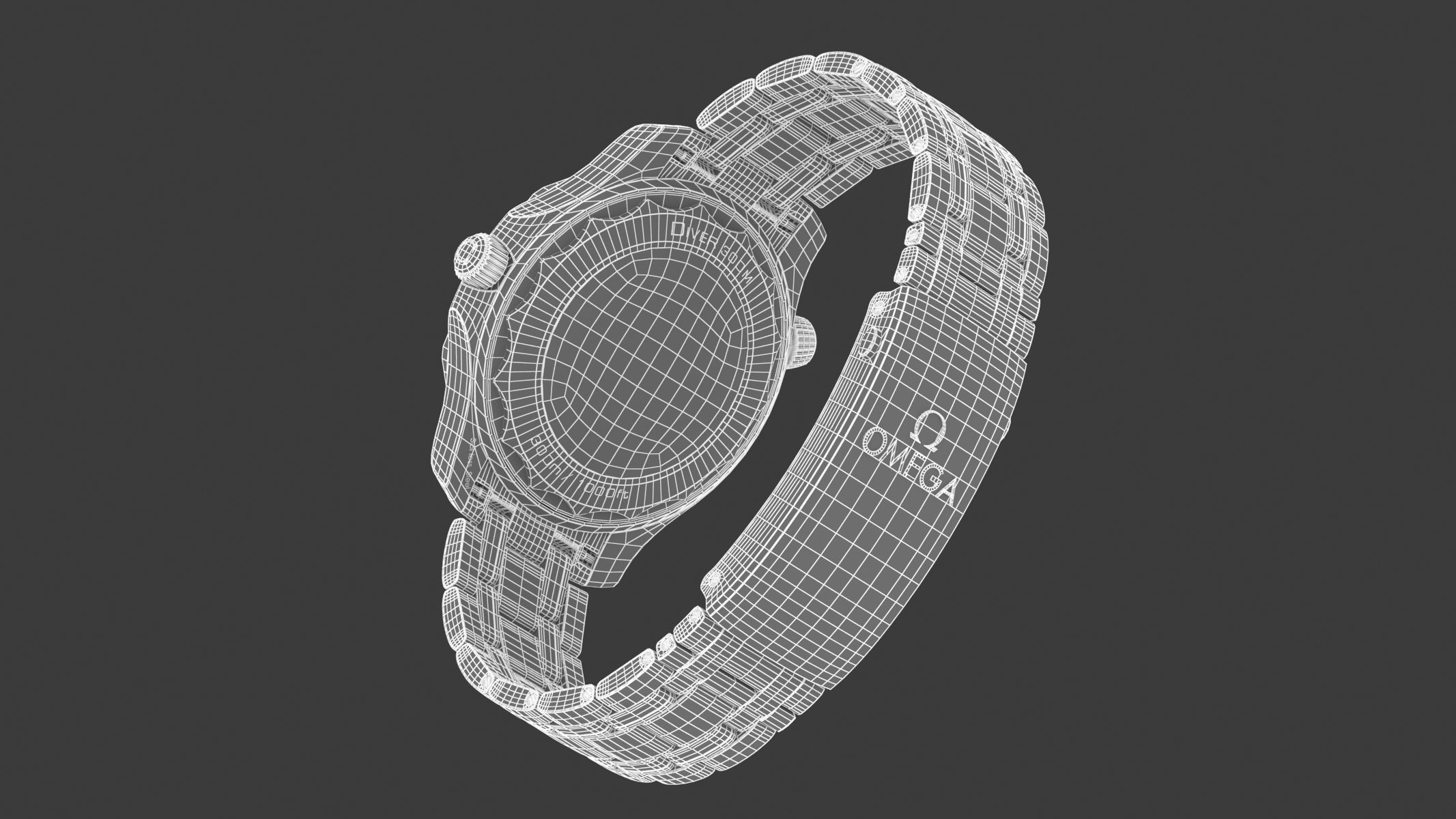  Omega Seamaster Diver on Steel 3D model_14