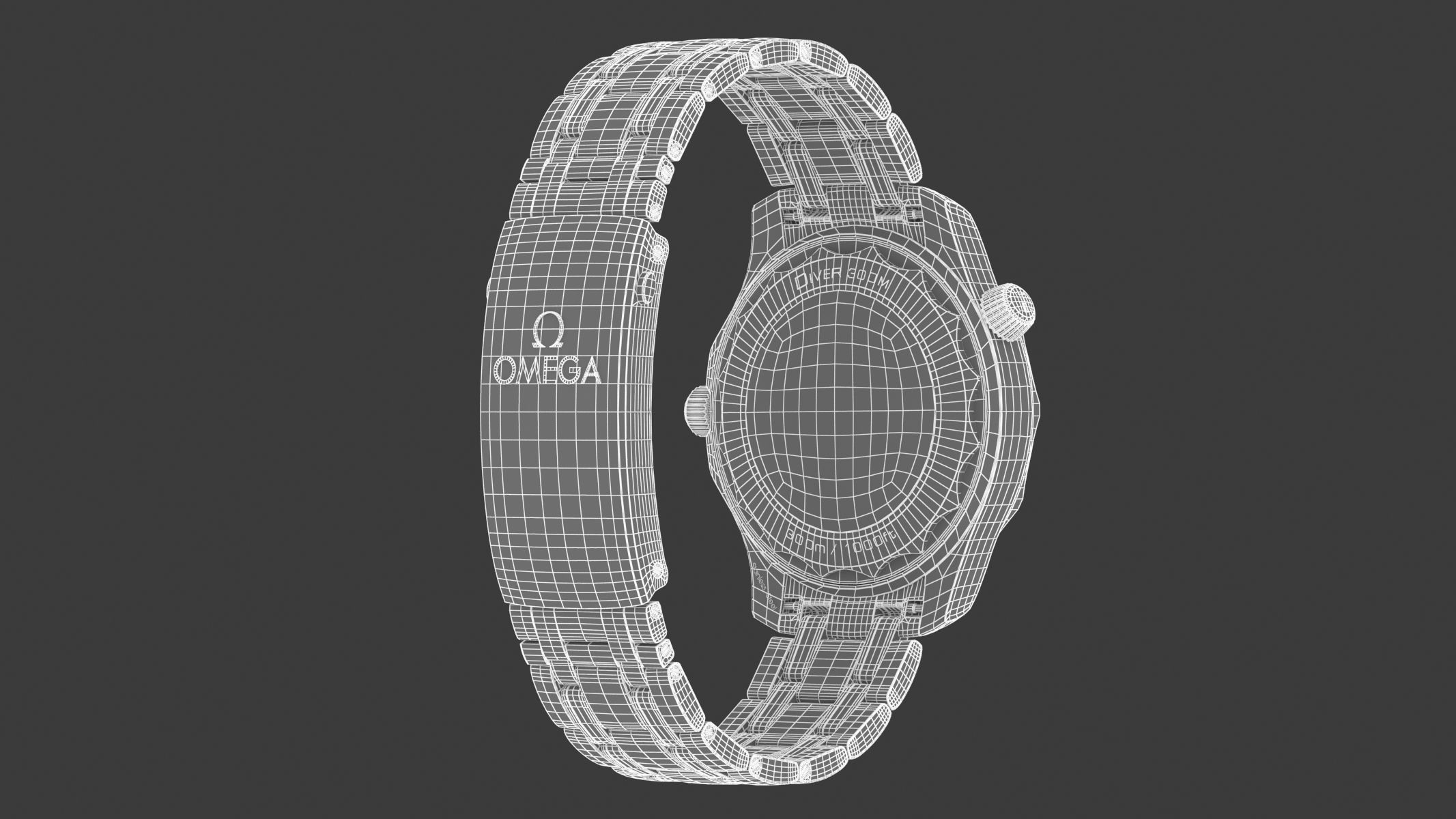  Omega Seamaster Diver on Steel 3D model_15