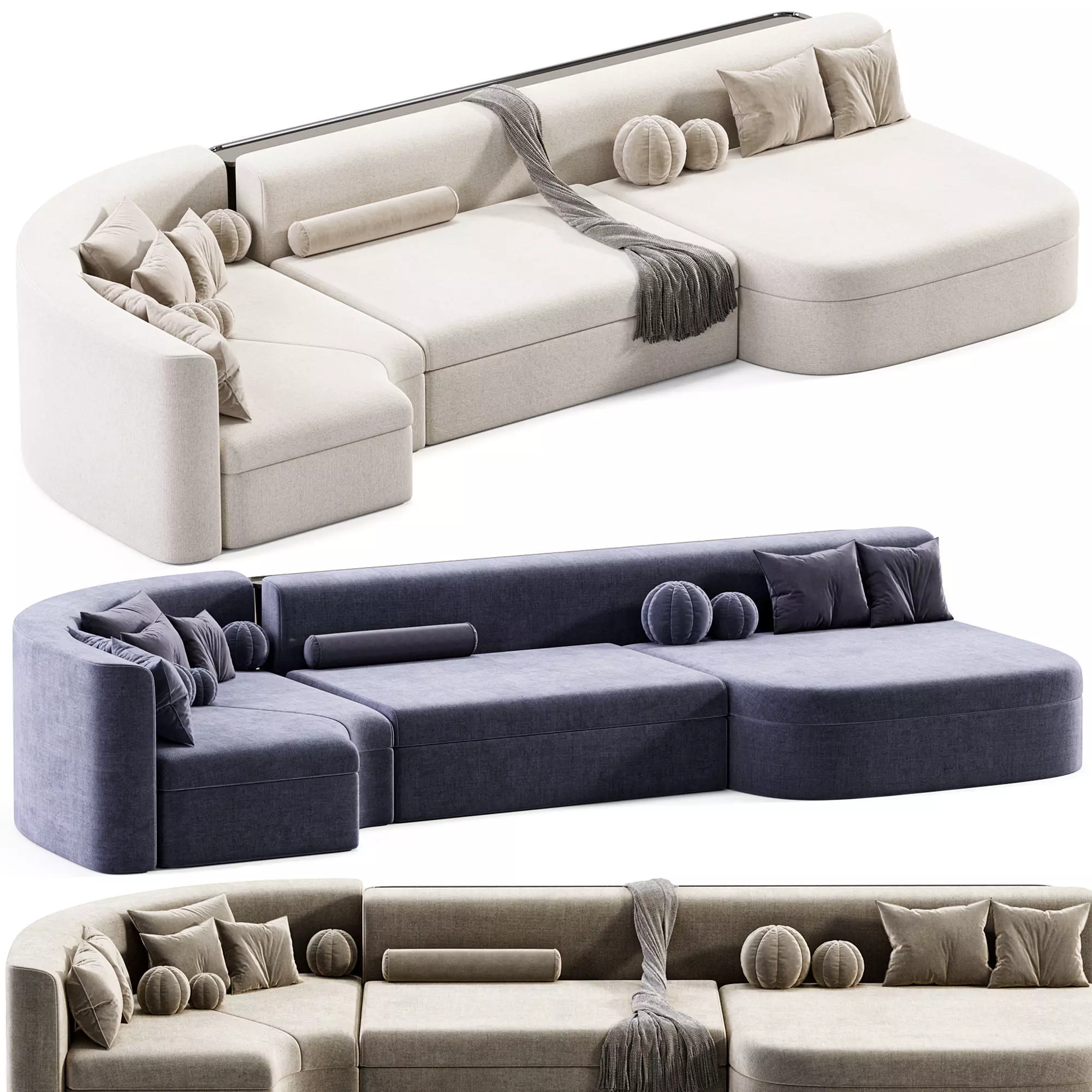 Baxter Piaf Sofa 3D model
