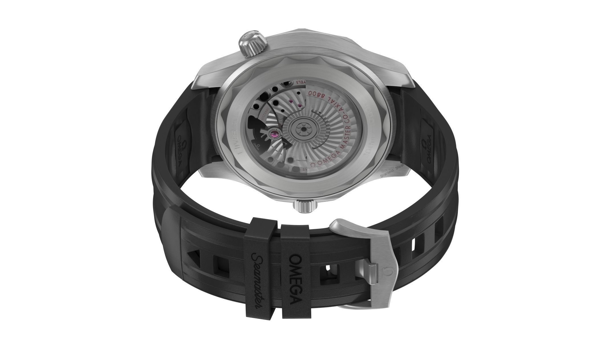Omega Seamaster Diver Black 3D model_8