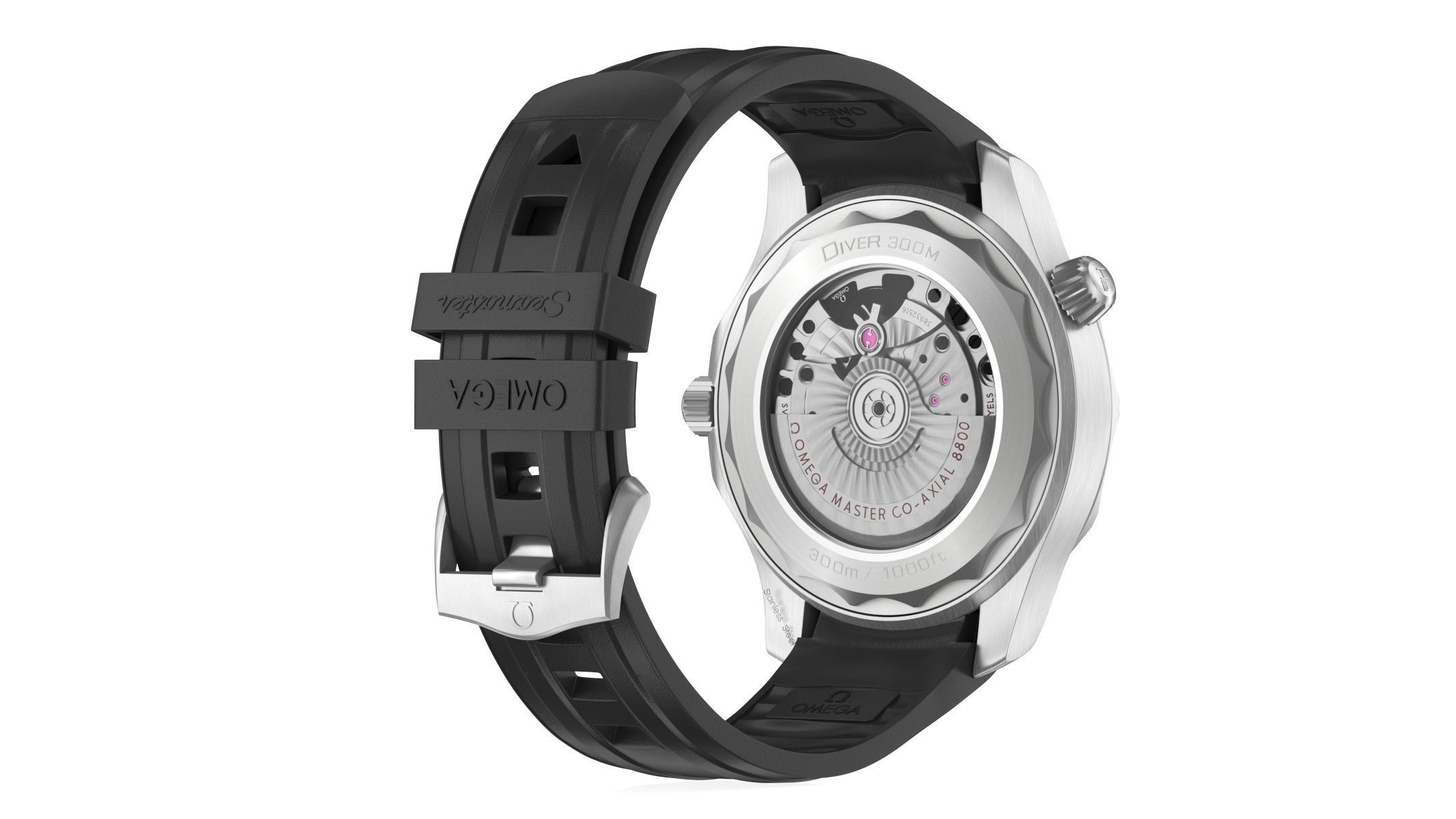 Omega Seamaster Diver Black 3D model_5