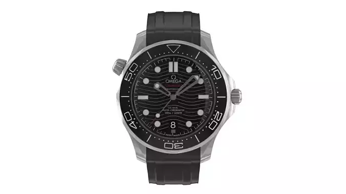Omega Seamaster Diver Black 3D model