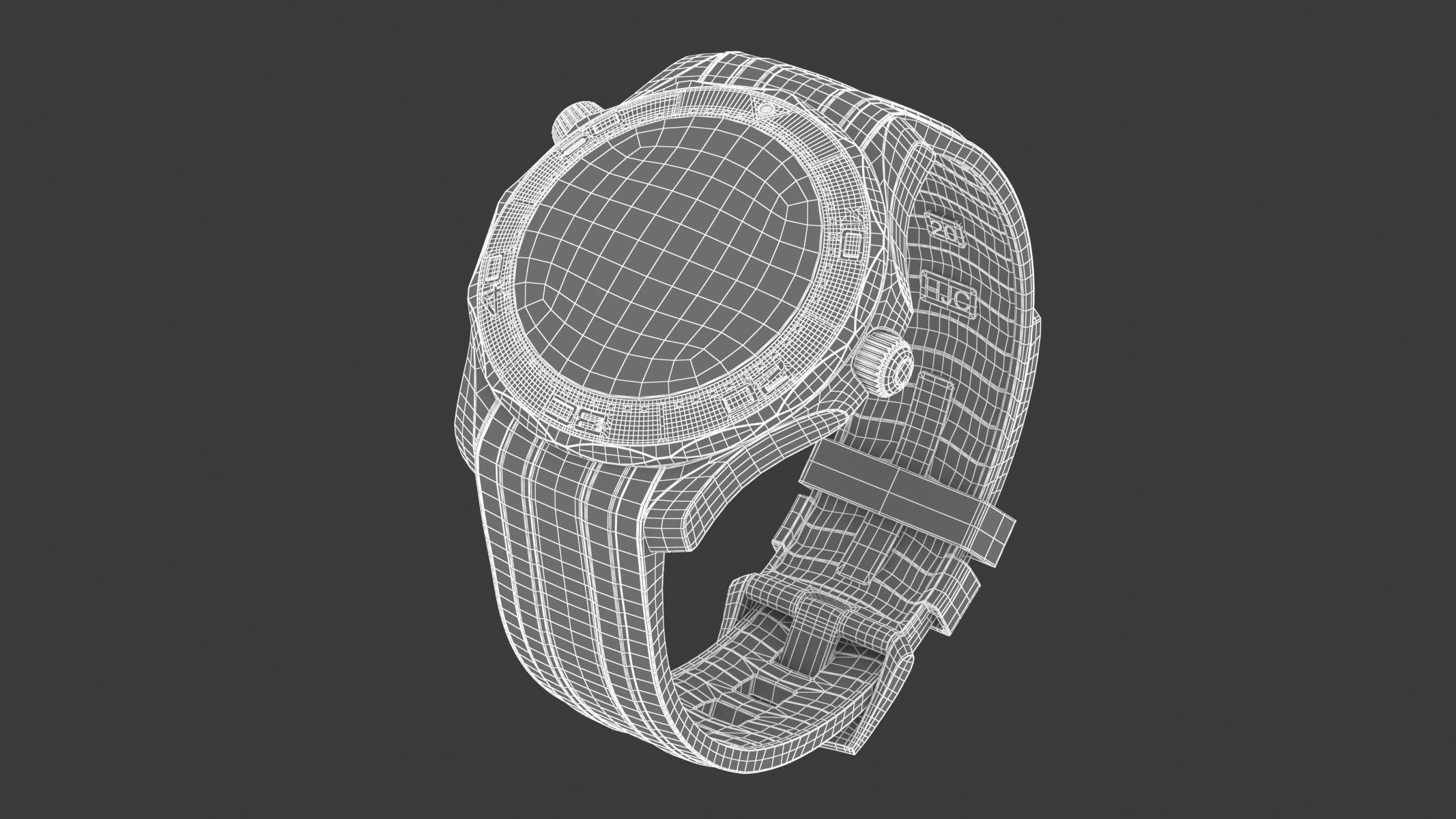 Omega Seamaster Diver Black 3D model_11