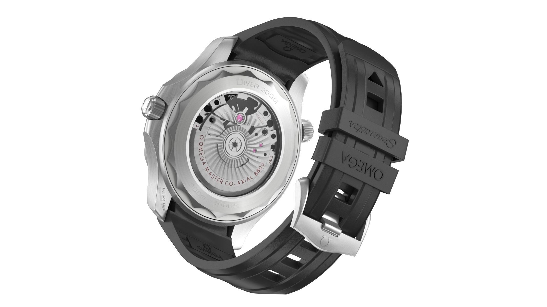 Omega Seamaster Diver Black 3D model_4