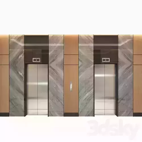 Modern Luxury Elevator Lift 3D model