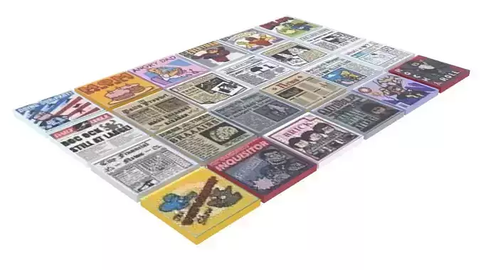 Newspapers Lego Tiles Set