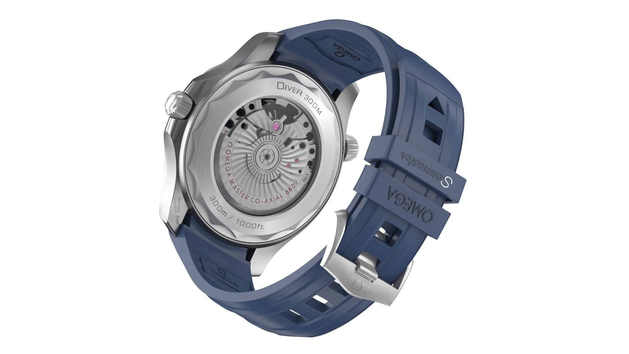 Omega Seamaster Diver Blue 3D model_4